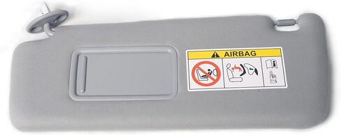 حاجب الشمس من جانب السائق متوافق مع Lexus GX460 2010-2023 4.6L V8 حاجب الشمس الأمامي الأيسر مع مرآة مكياج بدون إضاءة يحل محل 74320-60D22-A0 7432060D22A0 رمادي in Kuwait