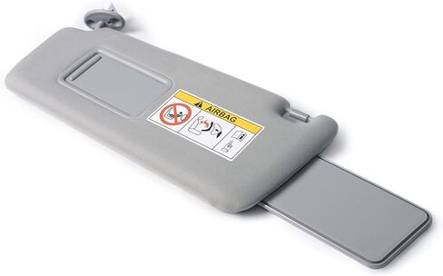 حاجب الشمس من جانب السائق متوافق مع Lexus GX460 2010-2023 4.6L V8 حاجب الشمس الأمامي الأيسر مع مرآة مكياج بدون إضاءة يحل محل 74320-60D22-A0 7432060D22A0 رمادي in Kuwait