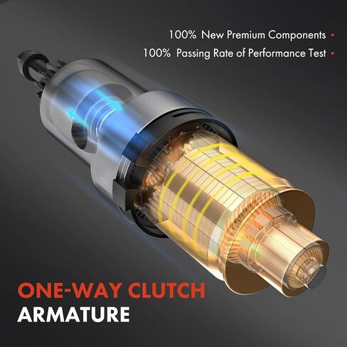 A-Premium Starter Motor Compatible with Honda Civic 2006 2007 2008 2009 2010 2011 L4 1.8L Manual Transmission, 12V 1.2 KW 9 Teeth Clockwise, Replace# 31200-RNA-A01, 428000-3410 in Saudi Arabia