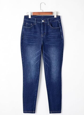 سراويل Sidefeel Jeggings للنساء عالية الخصر للتحكم في البطن سراويل جينز ضيقة قابلة للتمدد لرفع المؤخرة من قماش الدنيم in Kuwait