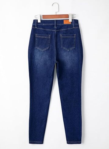 سراويل Sidefeel Jeggings للنساء عالية الخصر للتحكم في البطن سراويل جينز ضيقة قابلة للتمدد لرفع المؤخرة من قماش الدنيم in Kuwait