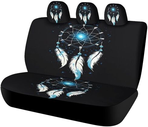 غطاء مقعد السيارة العالمي Dreamcatcher Night Universal، أغطية مقاعد السيارات متوافقة عالميًا مع شاحنات الدفع الرباعي in Kuwait