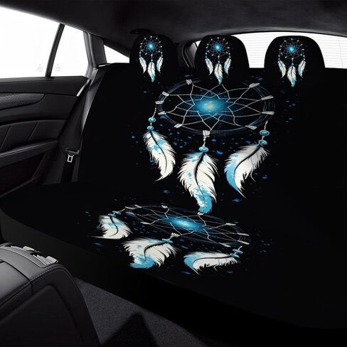 غطاء مقعد السيارة العالمي Dreamcatcher Night Universal، أغطية مقاعد السيارات متوافقة عالميًا مع شاحنات الدفع الرباعي in Kuwait