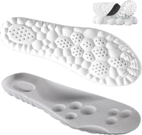 Cloud Insoles for Men Women - Cloudsole Insoles - Orthopedic Insoles-Plantar Fasciitis Insoles - Sports Shoe Insoles - 4D Cloud Insole (Padded Version-Gray, Men: US 8-12.5) in Kuwait