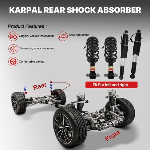 Karpal 84176631 84176675 4 قطع من دعامات الصدمات الأمامية والخلفية مجموعة تعليق مغناطيسي للتحكم في القيادة متوافق مع 2015-2020 كاديلاك إسكاليد تشيفي تاهو سوبربان جي إم سي يوكون XL in Saudi Arabia