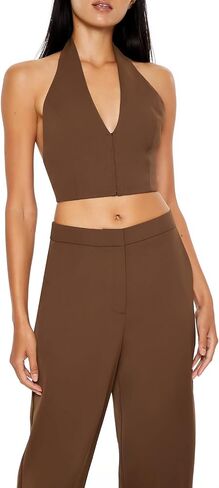Forever 21 Women's Halter Crop Top & Pants Set in Saudi Arabia