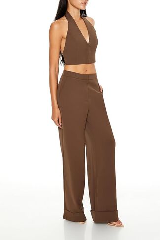 Forever 21 Women's Halter Crop Top & Pants Set in Saudi Arabia