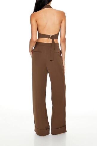 Forever 21 Women's Halter Crop Top & Pants Set in Saudi Arabia