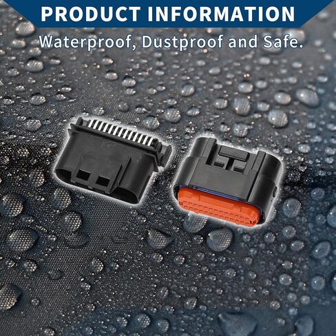 ECU Connector Plug for Honda/Inner Male Female Wire Terminal Connector/Waterproof Plastic 1mm Series / 1 Set Black 26 Pin in Saudi Arabia