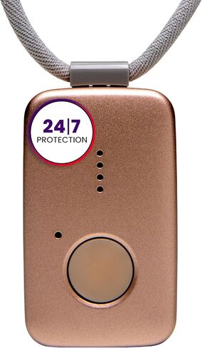Medical Guardian MGMini - أنظمة قلادة التنبيه الطبي لكبار السن - زر ذعر سريع وموثوق ومقاوم للماء، جهاز تعقب GPS 4G مع رعاية مشغلي الطوارئ على مدار الساعة طوال أيام الأسبوع - يتضمن تتبع الخطوات (فضي) in Saudi Arabia