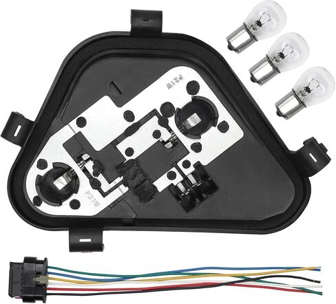 Right Passenger Side Rear Tail Light Lamp Holder Bracket Socket Panel with Harness and Bulbs Compatible with BMW 3 Series 320i 328i 335i 328d 2012 2013 2014 2015 Replace 63217313044 in Saudi Arabia