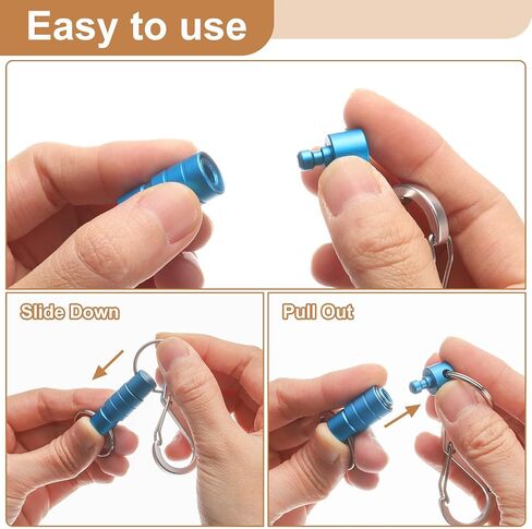PATIKIL Quick Release Keychain, Detachable Pull Apart Key Rings Clip Spring Split Snap Separate Keychains Lock Holder in Saudi Arabia