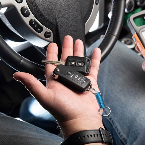 PATIKIL Quick Release Keychain, Detachable Pull Apart Key Rings Clip Spring Split Snap Separate Keychains Lock Holder in Saudi Arabia