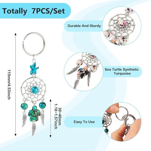 Dream Catcher Keychain Colorful Dream Catchers Key Ring for Key Bag Wall Hanging Ornament Accessories DIY Jewelry Crafts in Saudi Arabia