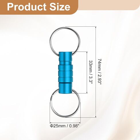 PATIKIL Quick Release Keychain, Detachable Pull Apart Key Rings Clip Spring Split Snap Separate Keychains Lock Holder in Saudi Arabia