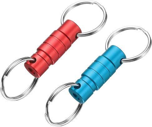 PATIKIL Quick Release Keychain, Detachable Pull Apart Key Rings Clip Spring Split Snap Separate Keychains Lock Holder in Saudi Arabia
