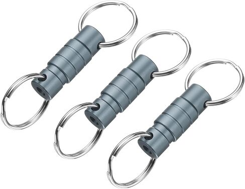 PATIKIL Quick Release Keychain, Detachable Pull Apart Key Rings Clip Spring Split Snap Separate Keychains Lock Holder in Saudi Arabia