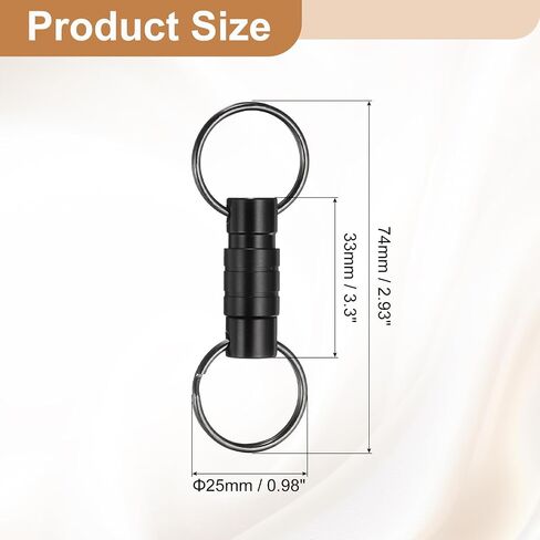 PATIKIL Quick Release Keychain, Detachable Pull Apart Key Rings Clip Spring Split Snap Separate Keychains Lock Holder in Saudi Arabia