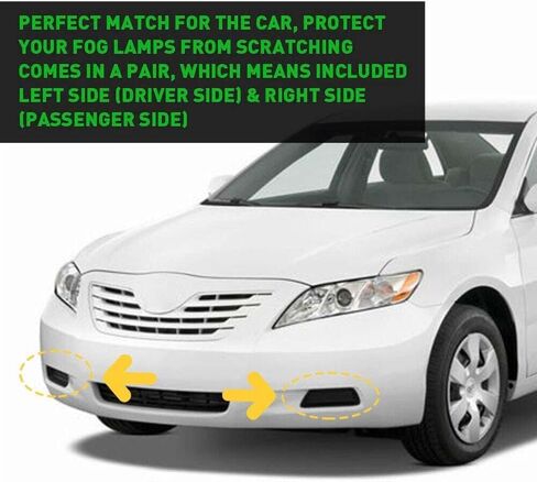 Pair Front Bumper Insert Fog Light Cover for 2007 2008-2009 Toyota Camry Left+Right Side TO2598103 TO2599103 Fog Lamp Trim Bezel Base Cover Cap in Saudi Arabia