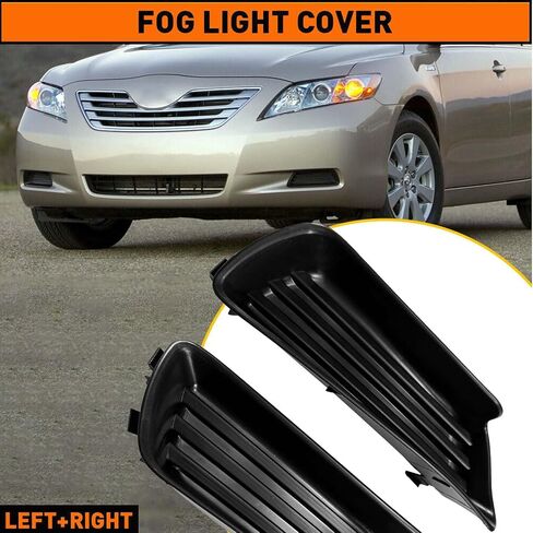 Pair Front Bumper Insert Fog Light Cover for 2007 2008-2009 Toyota Camry Left+Right Side TO2598103 TO2599103 Fog Lamp Trim Bezel Base Cover Cap in Saudi Arabia