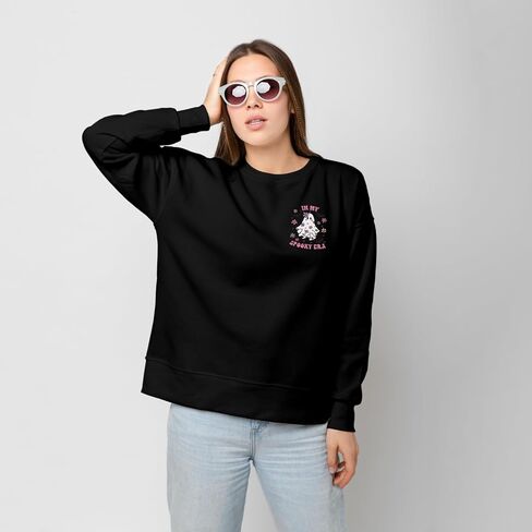 In My Spooky Era Sweatshirt for Women Halloween Ghost Graphic Sweatshirts Long Sleeve Pullover Shirt Tops in Saudi Arabia