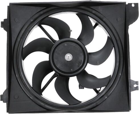 Left Radiator Cooling Fan Assembly Drivers Side Compatible with 2006-2011 Kia Rio Rio5 KI3115118 in Saudi Arabia