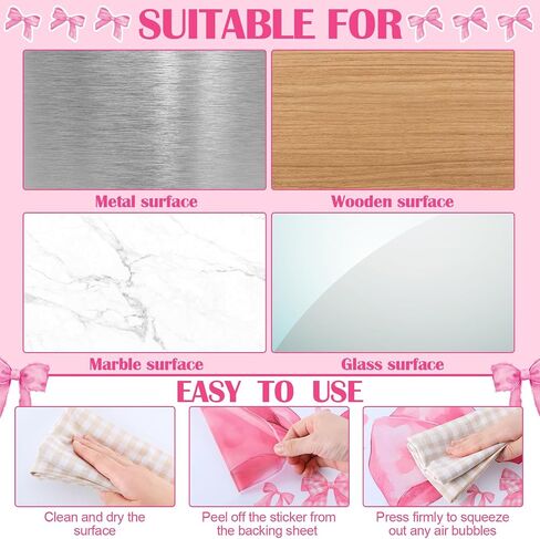 Pink Bow Wall Decal Stickers Christmas Decorations Stickers Removable Christmas Decorations Indoor Home Decor for Room Nursery School Restaurant Cafe Door Window Party in Saudi Arabia