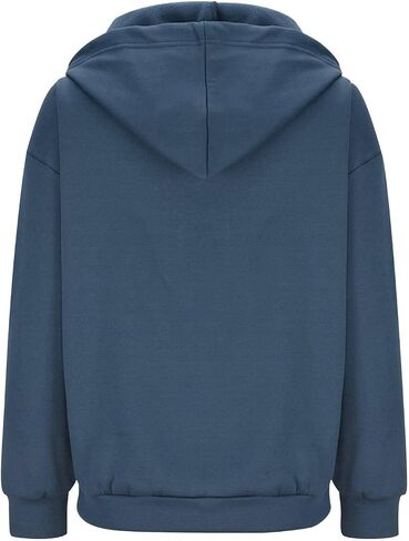 LRMQS Womens Fall Fashion 2024 Hoodies Zip up Long Sleeve Sweatshirt Jackets with Pocket Loose Casual Trendy Clothes Outfits in Kuwait