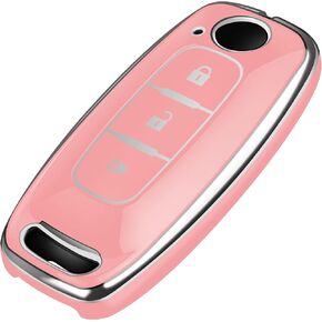 Tukellen Key Fob Cover for Nissan, 2023 2024 Rouge Pathfinder Versa 4Runner Smart Key Fob Protection, Soft TPU Shell, Silver (5 Buttons) in Kuwait