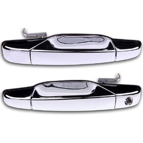 ECCPP Door Handles exterior Outer Front Driver Passenger Side for 2007-2013 for Chevy for GMC for Cadillac Chrome(Pack of 2) in Saudi Arabia