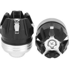 Motorcycle Frame Sliders Front Fork Falling Protection Wheel Crash Protector Scooter Moped Aluminum Alloy Plastic Black 2 Pcs in Kuwait