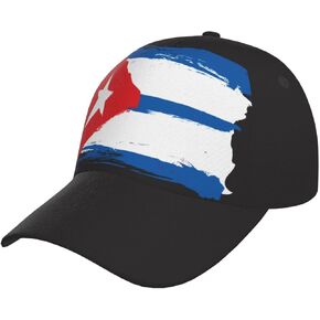 Cute Cuba Cuban Flag Baseball Cap Unisex Vintage Cuban Cap Adjustable Snapback Baseball Hat for Men Women in Kuwait