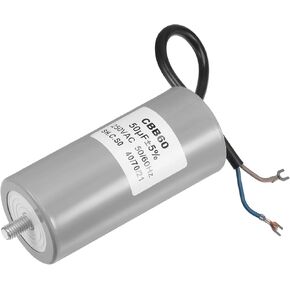 MECCANIXITY CBB60 مكثف تشغيل 35 فائق التوهج 250 فولت تيار متردد 2 سلك 50/60 هرتز اسطوانة 96 × 46 مم مع طرف، مسمار تثبيت M8 لمحرك مضخة المياه ضاغط الهواء in Kuwait