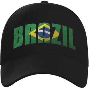Brazil Flag Snapback Cap Brazil Baseball Hats Brazil Sun Hat Adjustable Flag Cap Brazil Hats for Women Men in Kuwait