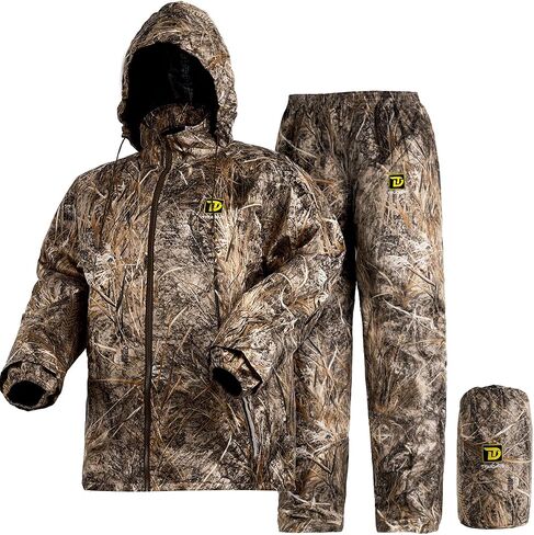 Rain Suit, Waterproof Rain Suits for Men, 2 Pieces Breathable & Windproof Rainwear，S-3XL in Kuwait