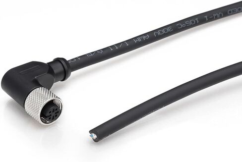 M12 4 دبوس أنثى موصل الطيران كابل الاستشعار الكهربائي مشفرة المحرك درع إشارة كابل موصل كهربائي لوحدة Fieldbus IO Link Profinet 3M/9.8FT in Kuwait