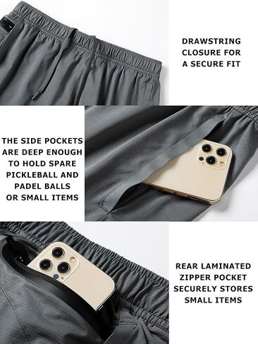 شورتات رجال رياضية رطوبة الفتل التنس 5 "تمرين يدير شورت مع الجيب الظهر الرمز البريدي in Kuwait