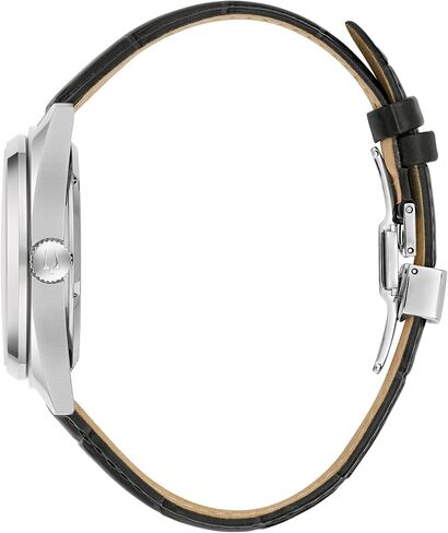 Bulova Men's Classic Surveyor 3-Hand Automatic Rose Gold Stainless Steel Watch, Brown Leather Strap, Full Skeleton, Style:97A175 in Saudi Arabia