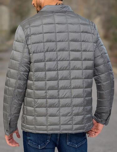 Little Donkey Andy Men's Lightweight Quilted Puffer Jacket Windproof Thermal Winter Coat with Recycled Insulation in Saudi Arabia