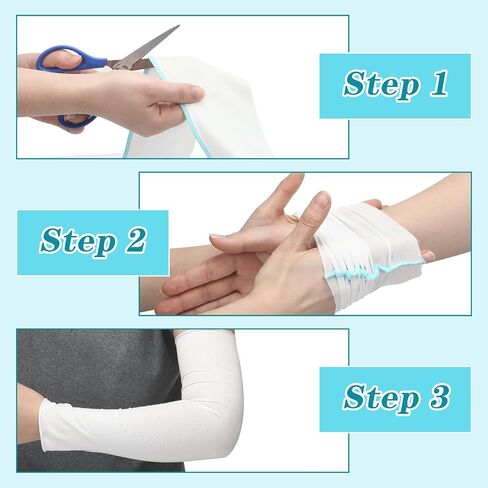 2 Rolls Wet Wraps Bandage for Eczema Wet Wrap Therapy for Eczema Treatment for Adults Kids (Blue,3.54" X 1.97 yd) in Kuwait