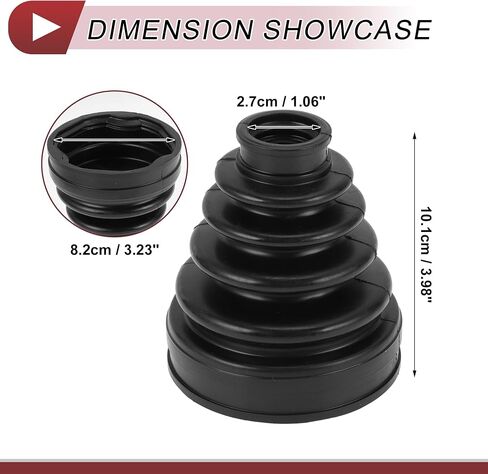 CV Joint Boot Kit for Toyota Camry 2007-2011 for Toyota Highlander 2001-2009 Inner Constant Velocity Joint Boot W/Clamps No.443842180 Black Rubber in Saudi Arabia