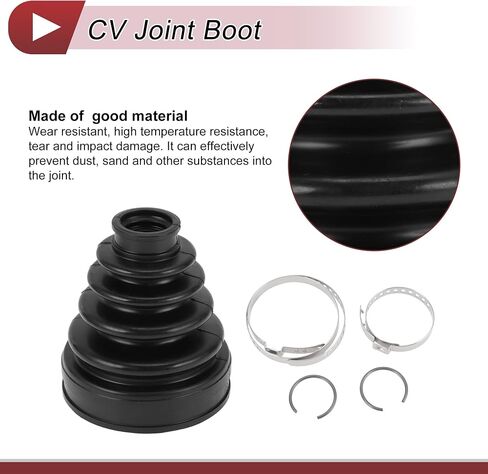 CV Joint Boot Kit for Toyota Camry 2007-2011 for Toyota Highlander 2001-2009 Inner Constant Velocity Joint Boot W/Clamps No.443842180 Black Rubber in Saudi Arabia