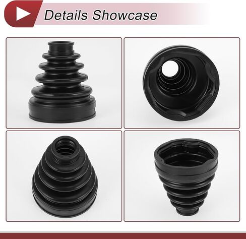 CV Joint Boot Kit for Toyota Camry 2007-2011 for Toyota Highlander 2001-2009 Inner Constant Velocity Joint Boot W/Clamps No.443842180 Black Rubber in Saudi Arabia
