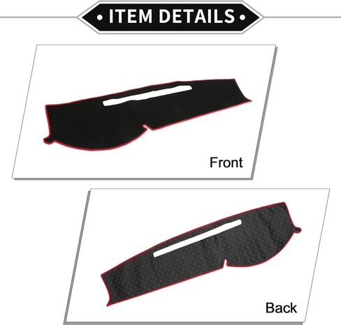 Dash Cover Compatible for Toyota Tacoma 2005-2015, Non-Slip Polyester Black Center Console Dashboard Cover Pad Carpet in Saudi Arabia