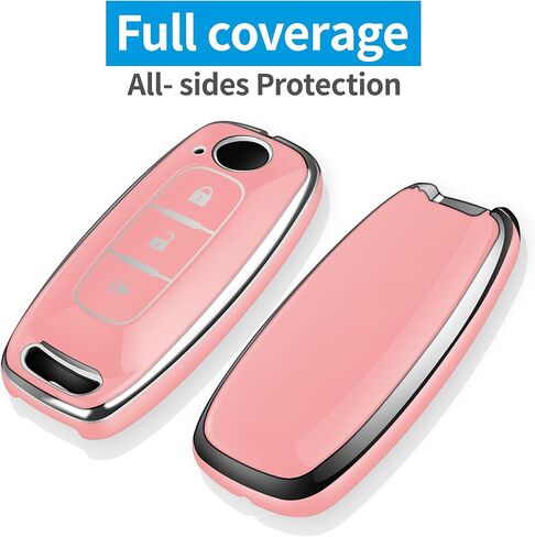 Tukellen Key Fob Cover for Nissan, 2023 2024 Rouge Pathfinder Versa 4Runner Smart Key Fob Protection, Soft TPU Shell, Silver (5 Buttons) in Kuwait