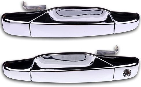 ECCPP Door Handles exterior Outer Front Driver Passenger Side for 2007-2013 for Chevy for GMC for Cadillac Chrome(Pack of 2) in Saudi Arabia