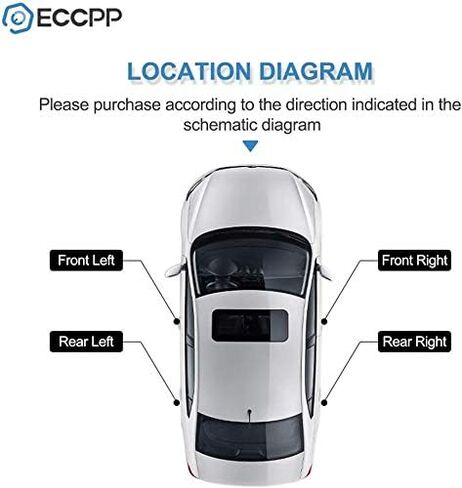 ECCPP Door Handles exterior Outer Front Driver Passenger Side for 2007-2013 for Chevy for GMC for Cadillac Chrome(Pack of 2) in Saudi Arabia