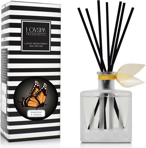 LOVSPA Hawaiian Sandalwood Luxury Home Fragrance Diffuser Reeds Set | Opulent Notes of Creamy Sandwalwood, Amber & Earthy Patchouli in Kuwait