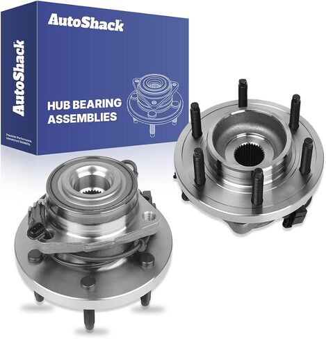 AutoShack Front Wheel Hub Bearing Assemblies with ABS| Replacement for 2006-2008 Hummer H3 | 2-PC in Saudi Arabia