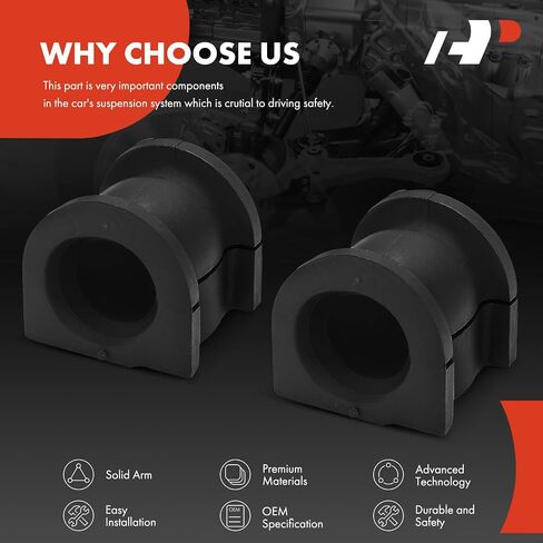A-Premium 2 x Front To Frame Sway Bar Bushing Kit, Compatible with Honda Accord 2008-2012, Crosstour 2012-2015, Accord Crosstour 2010-2011 & Acura TSX 2009-2014 in Saudi Arabia